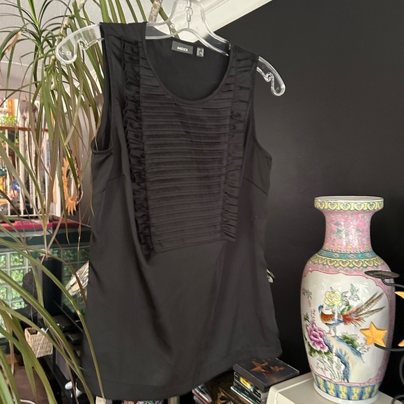 Mexx Black Sleeveless Blouse Size 36/L - Picture 2 of 16